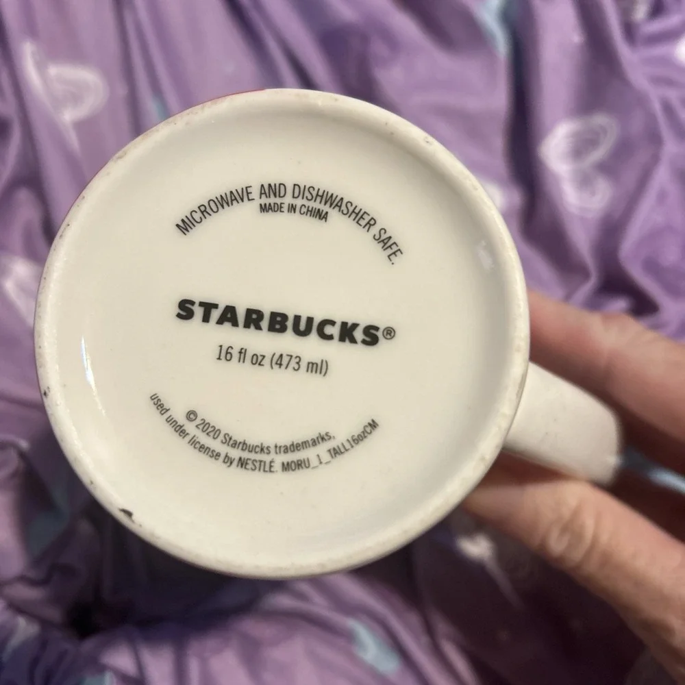 Starbucks White & Red Arrows Stripes 16 oz. Tall Coffee Mug 2020 Classic Logo